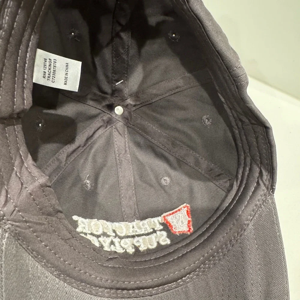 Tractor Supply Co Hat Mens Black Red Embroidered For Life Out Here Baseball Cap